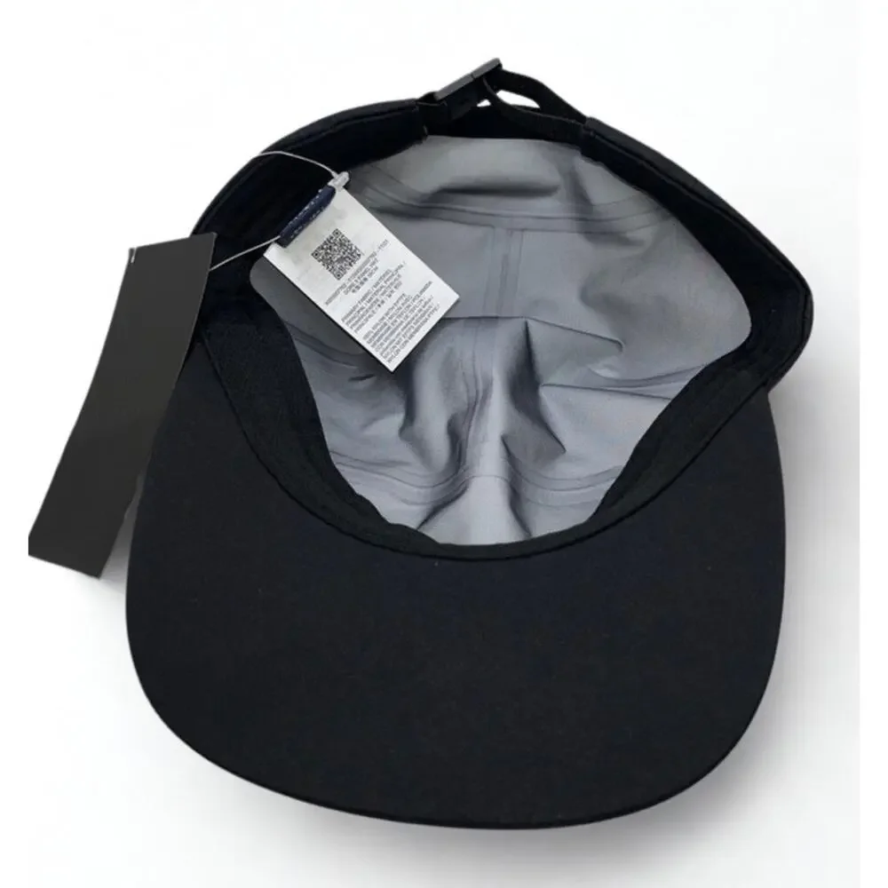 Arc'teryx Gore Tex 5 Panel Performance Cap Lightweight Outdoor Hat Black